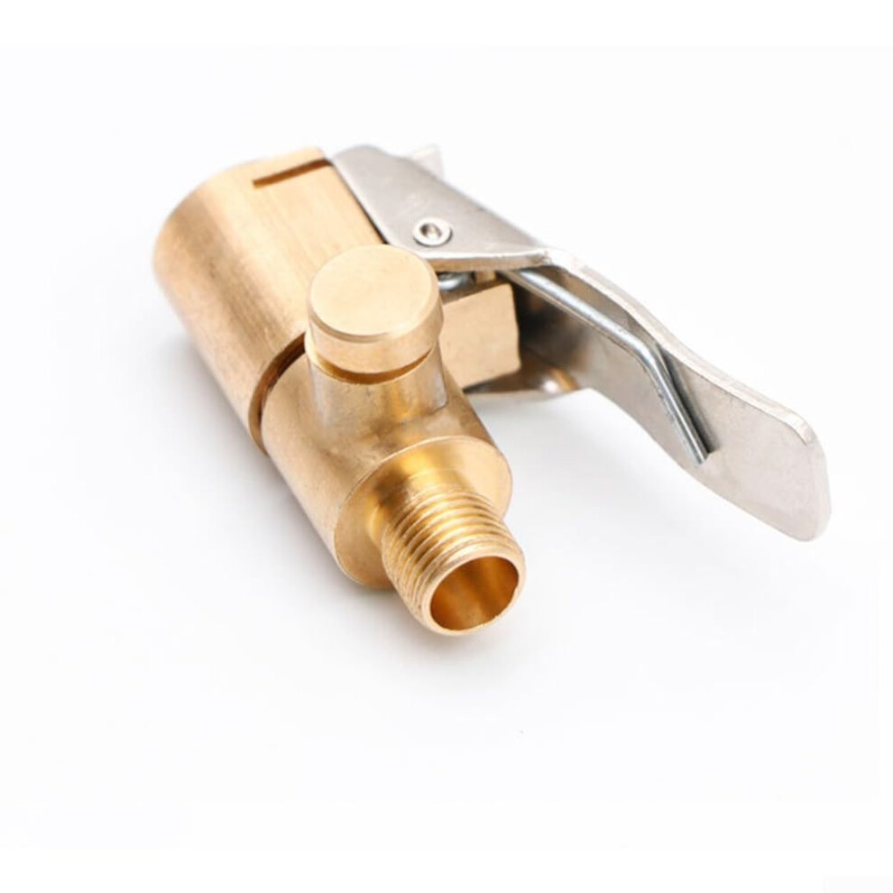 Car Wheel Inflatable Pump Valve Adapter Brass Construction Sturdy Design Fits Standard Hose Fittings For Car Tire Inflators 9393856792672