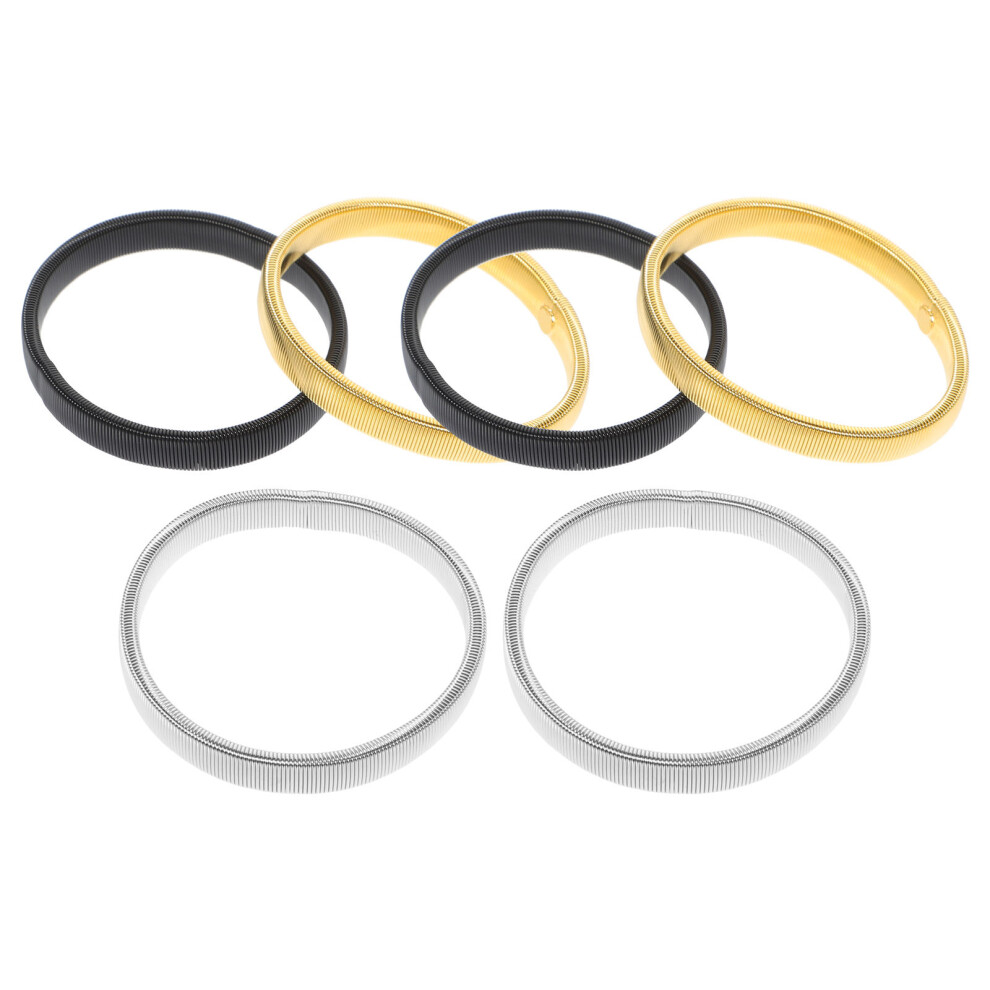 6 Pezzi Cuffie Per Camicia Uomo In Metallo, Fermacuffia Per Maniche-image