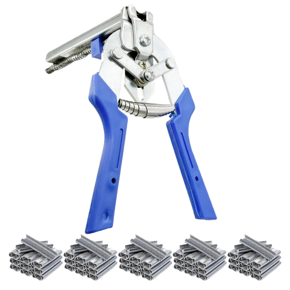 Hog Ring Pliers Type M Kit, Wire Fence Tool, Non-Slip Ergonomic Grip, Spring-Loaded Handle, Weight 1200G 9084446973525