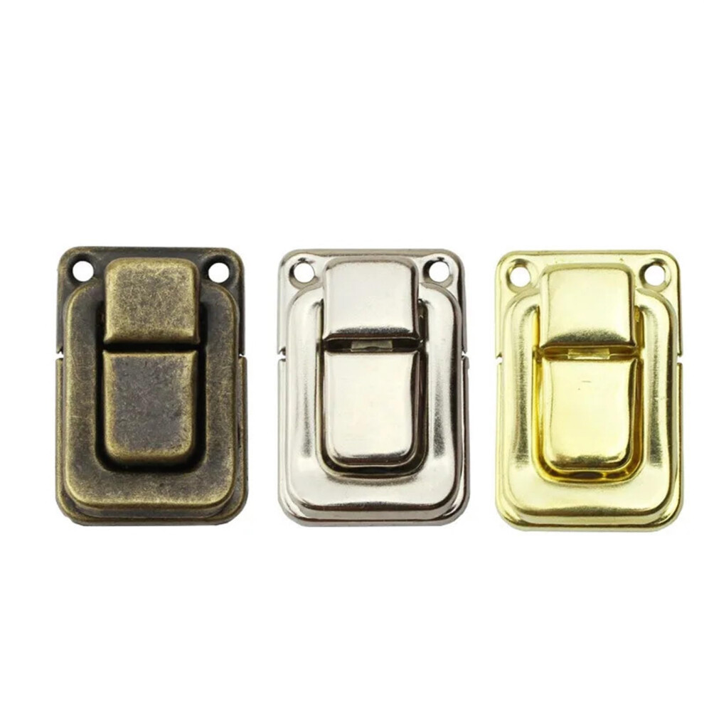 2Pcs Suitcase Hasp Closure Lock Metal Decorative Latch Clasps Jewelry Chest Gift Wine Wooden Box Hardware Accessories Bronze Finish 9393856793495