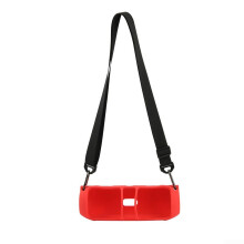 Speaker Protective Case Silicone Capsule Travel Case Portable Protective Bag for Beats Pill 2024 Model Red