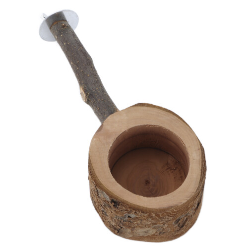 Futternapf aus Holz für Papageien, sicher, 1