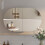 （96x60）Horizontal Oval Cabinet Bathroom Mirror 1