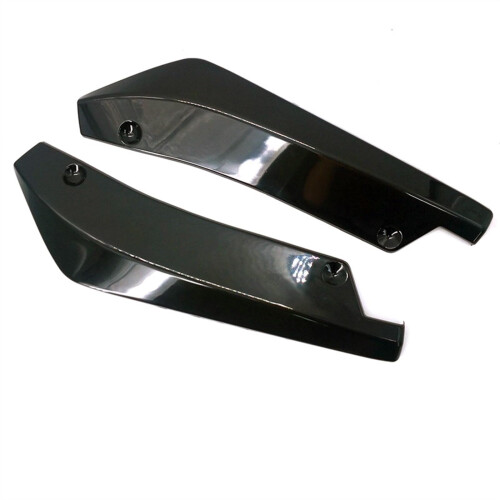 Side Skirts Extension Universal Front And Rear Bumper Lip Spoiler Diffuser Splitter Scratch Protector Winglets Black