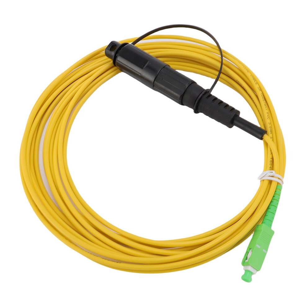 Fiber Optic Patch Cable Single Mode Outdoor Armored Waterproof Sc Angled Physical Contact Connector 10M 9084446973822