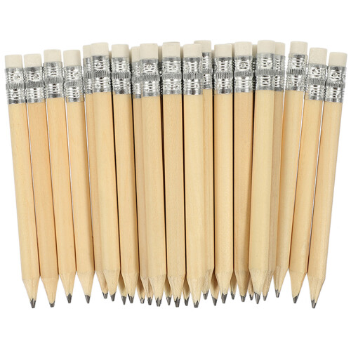 100 pezzi matite corte per scrittura, disegno e golf, tascabili