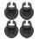 4 supporti per microfono a forma di cuore con clip adesive 4