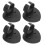 4 supporti per microfono a forma di cuore con clip adesive 6