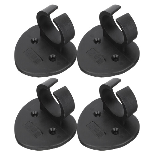 4 supporti per microfono a forma di cuore con clip adesive