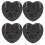 4 supporti per microfono a forma di cuore con clip adesive 2