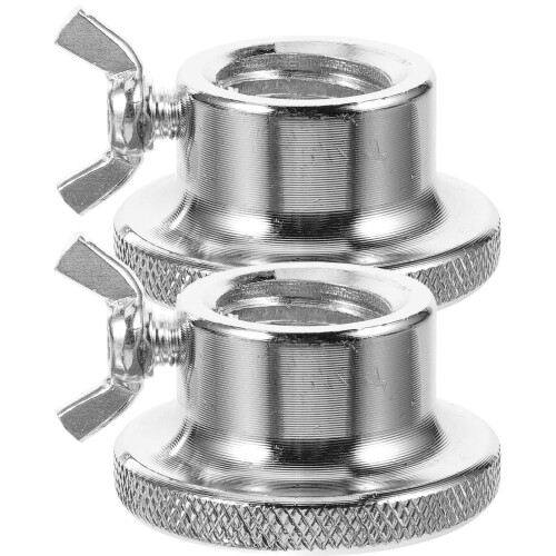 2Pz Dadi Per Bilanciere Antiscivolo Argento Con Blocco Doppio Robusto