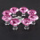 8St Kristalglas Ladegrepen Set Roze Handvatten 8
