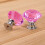 8St Kristalglas Ladegrepen Set Roze Handvatten 4