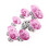 8St Kristalglas Ladegrepen Set Roze Handvatten 2