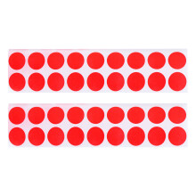 900 stuks 2 cm papieren schietdoel plakje draagbaar (rood)