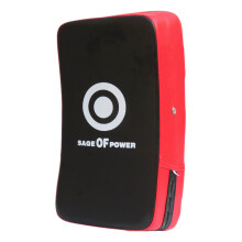 Boxing Punching Pad Curved Kick Shield For Training Muay Thai Karate PU Leather Arm Pad For Kids & Adults EPE Foam Red
