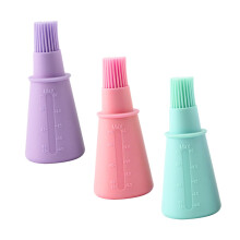 Silicone Oil Bottle Brush Set Of 3 For Baking Cake And BBQ Grill Basting 11.8x5.1x5.1 cm Assorted Colors