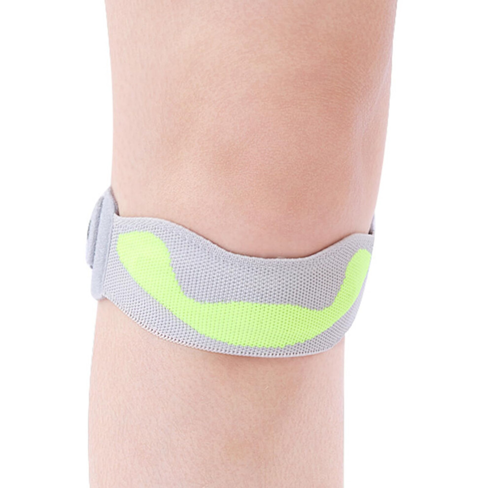 Knee Stabilizers Strap - Thin Knitted, Breathable Patella Strap, Prevents Slippage During Training, Rehab, Misty Gray