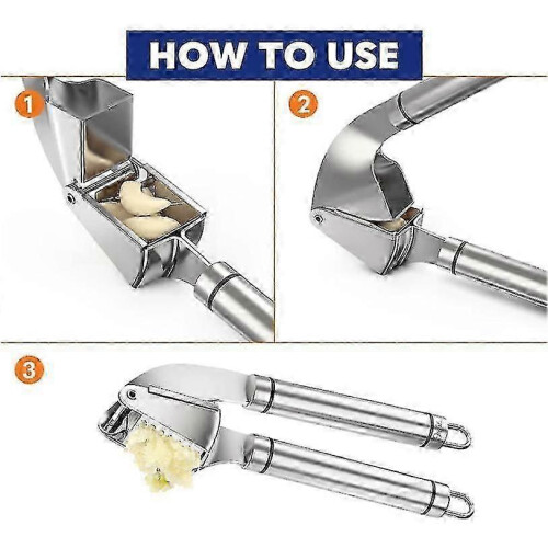 Stainless Steel Kitchen Garlic Press 2