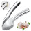 Stainless Steel Kitchen Garlic Press, Comfortable Grip, for Kitchen, Restaurant, Durable, Easy to Use, Effective 1