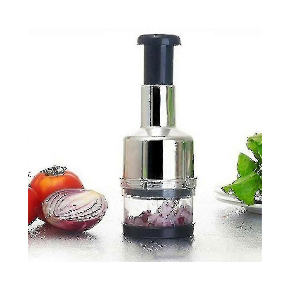 Manual Hand Press Garlic Onion Vegetable Chopper Dicing Machine