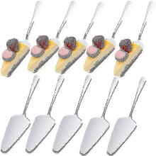 10 Pcs Stainless Steel Cake Servers for Kitchens and Restaurants - JA