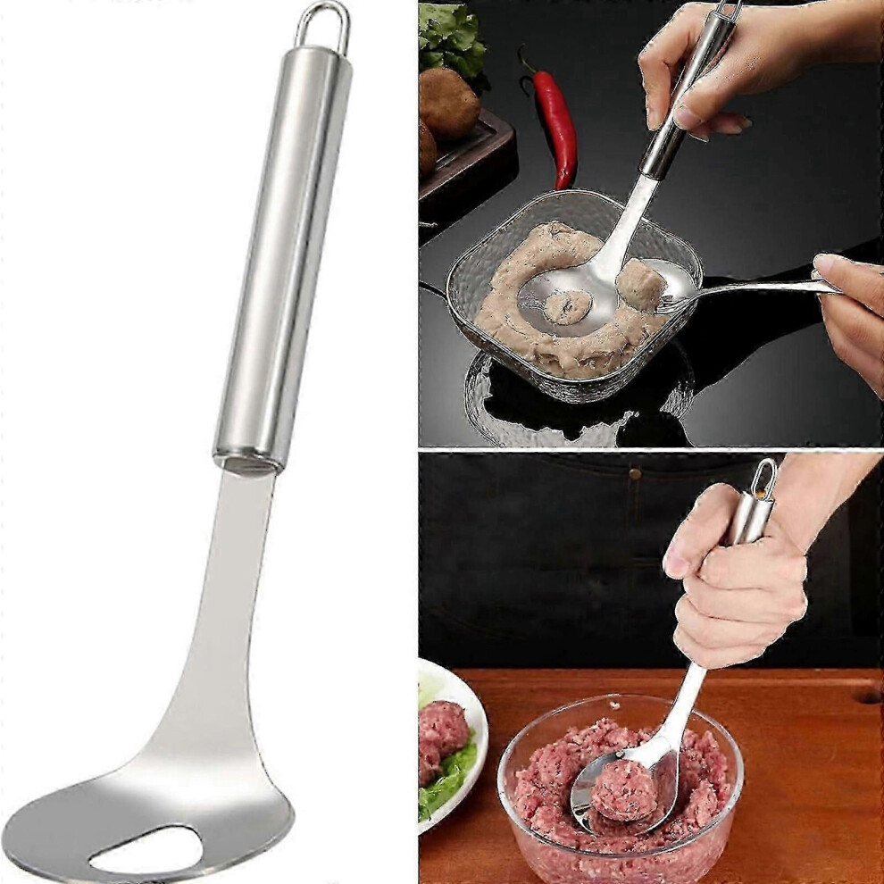 Stainless Steel Meatball Press, Meatball Maker, Magic Spoon, Kitchen Utensils, Meatball Molds, Fish Ball Molds, Flye245731