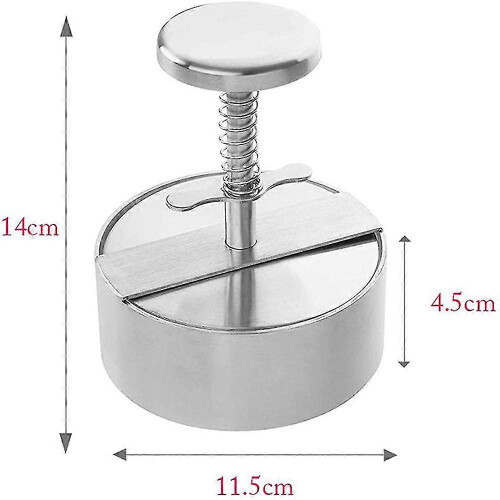Stainless Steel Manual Hamburger Press Adjustable Burger Press for Ground Steak BBQ Kitchen Tools 1