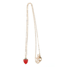 1Pc Fine Alloy Lady Necklace Strawberry Pendant Creative Girl Jewelry