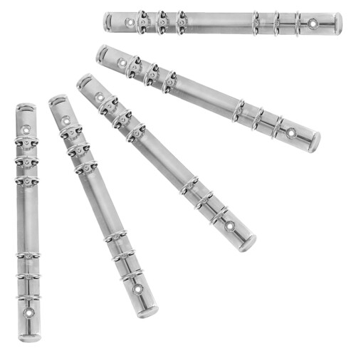 kit encadernação com 6 argolas, 5 unidades, folhas soltas diy