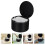 1Pc Office Mini Rubbish Can Black Plastic Tabletop Trash Container 3