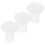 3St Rubber Dekselring Drukpan Wit Keuken Accessoire Vervanging 1