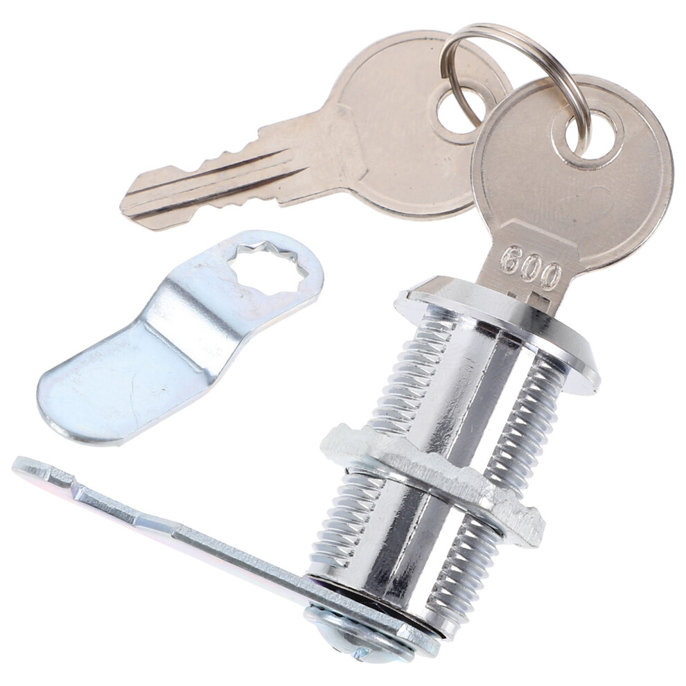 Zinc Alloy Cam Cabinet Lock Silver For File Cabinet Desk Toolbox 3221932676287