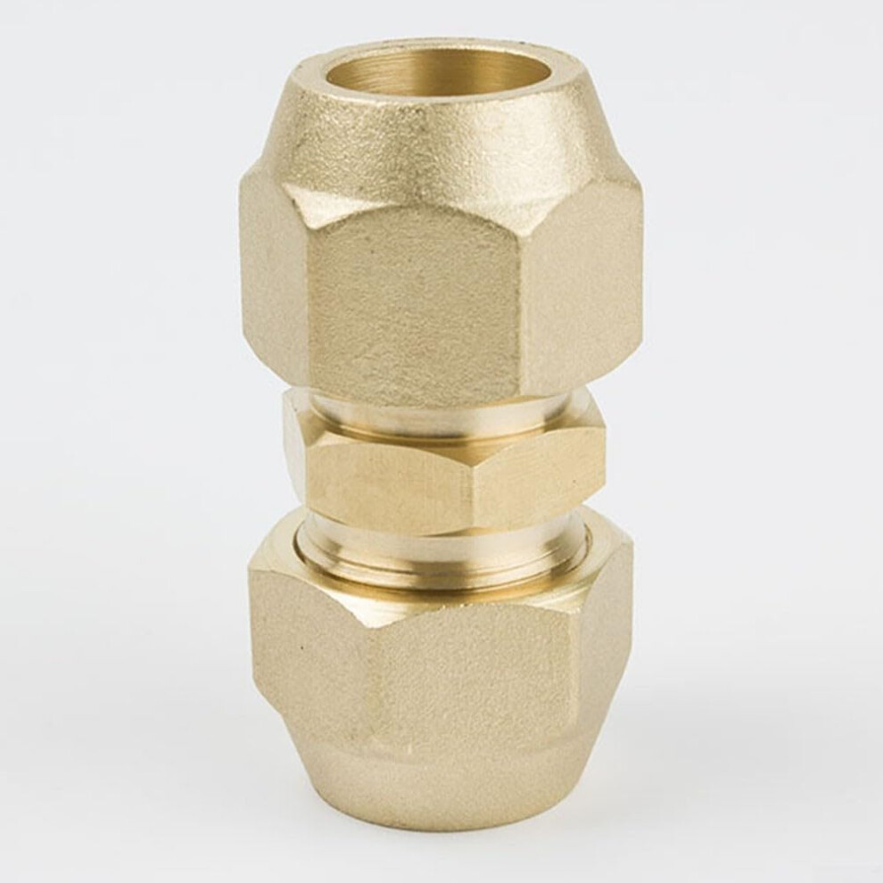 Double Nipple Connector Set For Air Conditioning Copper Pipe Connectors Two-Piece 1/4-5/8 In 15.88 Mm Robust Design 9393856795475