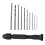 conjunto de broca manual com ponteiras e ferramentas rotativas 7