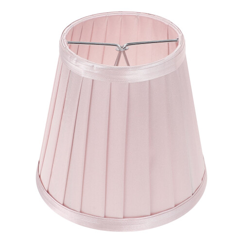 1Pc Pink Cloth Lampshade Practical Table Lamp Decor