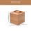 aroma diffuser voor essentiële oliën, zwart walnoot, vierkant 3
