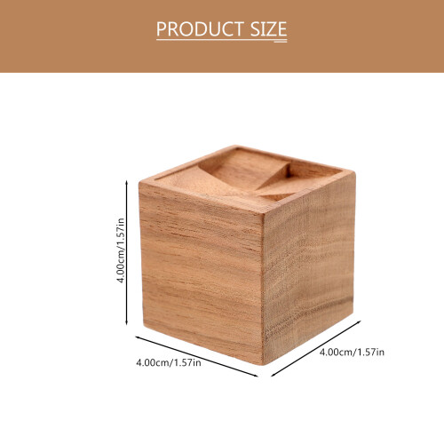 aroma diffuser voor essentiële oliën, zwart walnoot, vierkant 2