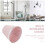 1Pc Pink Cloth Lampshade Practical Table Lamp Decor 11