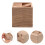 aroma diffuser voor essentiële oliën, zwart walnoot, vierkant 5