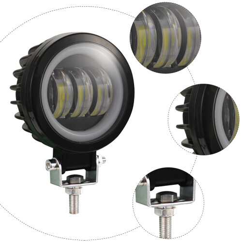 faróis led 30 w para motocicleta e suv, luz trabalho 4 polegadas 1
