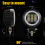 faróis led 30 w para motocicleta e suv, luz trabalho 4 polegadas 3
