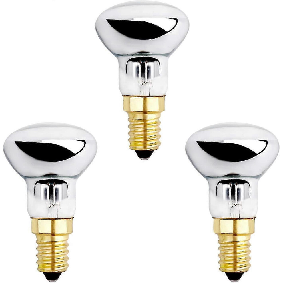E14 R39 25W Lava Bulb, Dimmable, Warm 2600K, 250Lm, Small Base, Pack Of 3 White