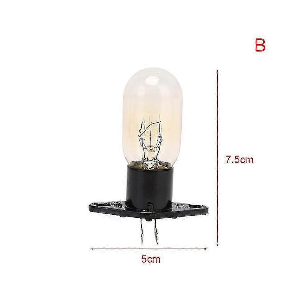 （B） 230V 20W Microwave Oven Bulb With Socket Black