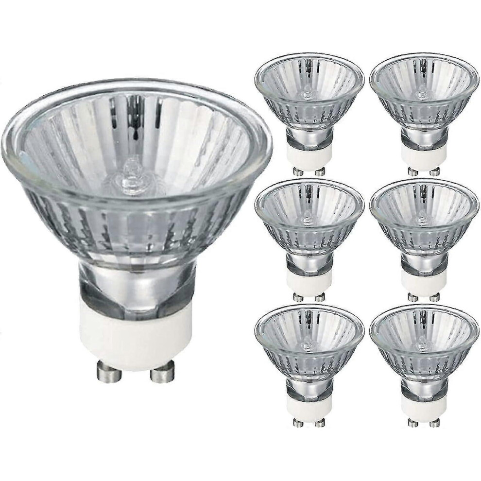 GU10 Halogen Bulbs 35W 220-240V 2700K Warm White Dimmable Pack of 6 [Energy Class G]