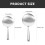 2Pcs Metal Tofu Scoops Thick Handle Practical Stainless Steel Ladles 2