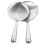 2Pcs Metal Tofu Scoops Thick Handle Practical Stainless Steel Ladles 6