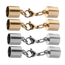 4 pezzi accessori per gioielli fai da te, chiusure bracciali collane