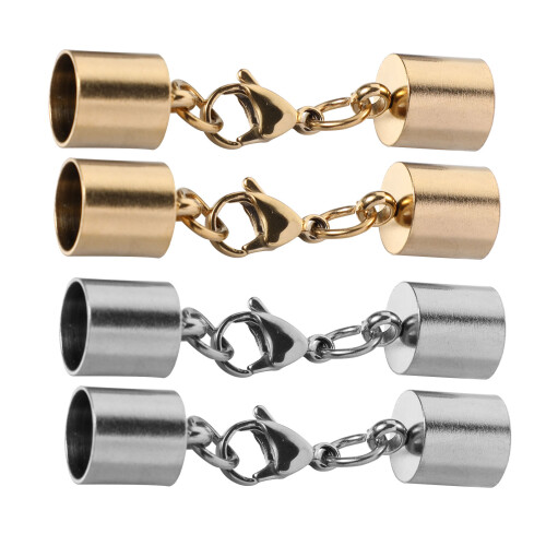 4 pezzi accessori per gioielli fai da te, chiusure bracciali collane