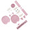 1Set DIY Handwerk Roze Schoudertas Materialen Polyester Voor Beginners 1